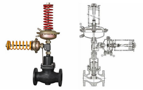 自力式壓力、壓差組合閥結(jié)構(gòu)圖